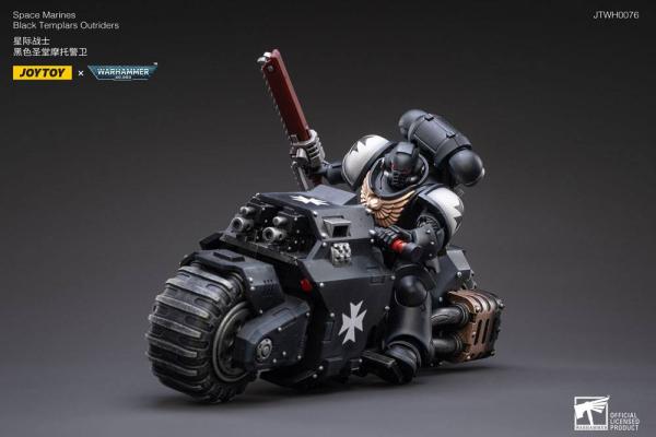 Warhammer 40k Vehicle 1/18 Black Templars Outrider Bike 22 cm