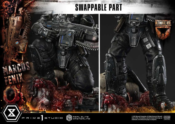 Gears of War: Reloaded Real Elite Masterline Series Statue 1/3 Marcus Fenix Ultimate Version 97 cm 5