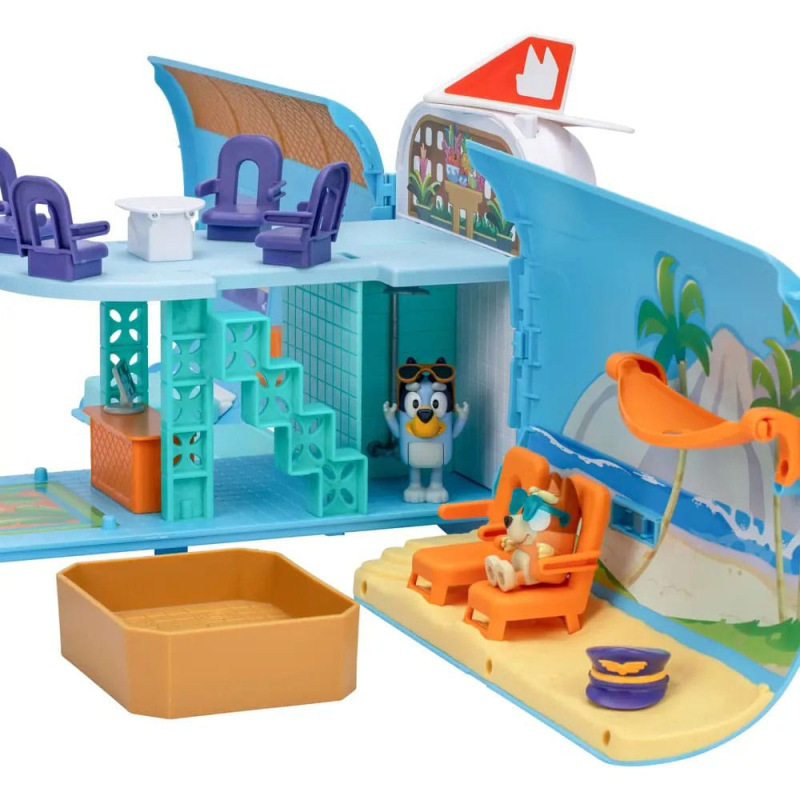 Bluey Mini Figure Playset Bluey Holiday 3in1 Set 10