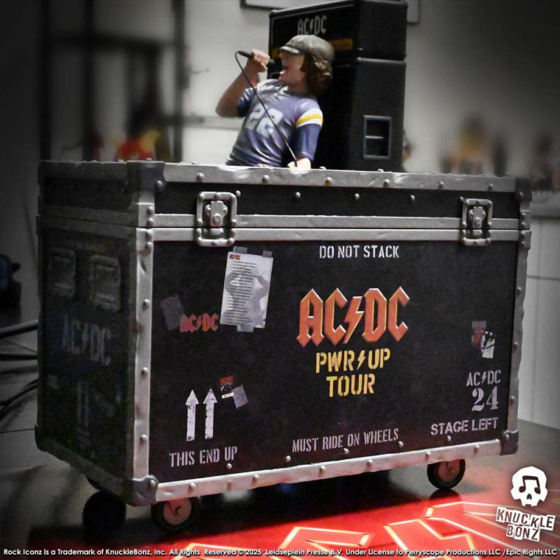 AC/DC Rock Ikonz On Tour Statue PWR UP Tour Road Case 9