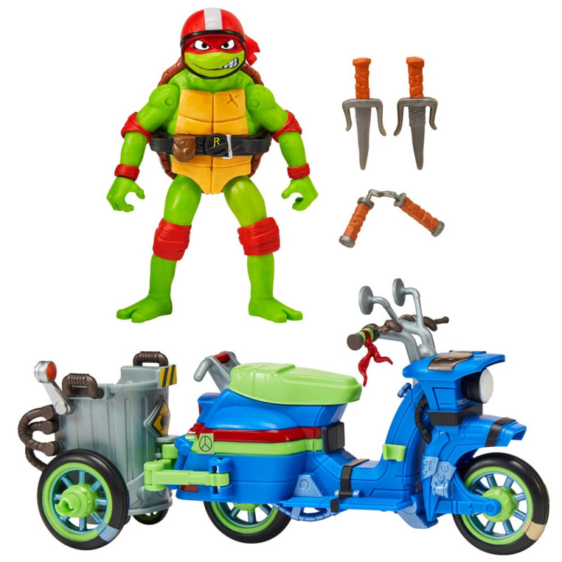 Teenage Mutant Ninja Turtles: Mutant Mayhem Action Figure Raphael & Scooter with Sidecar 11 cm 4