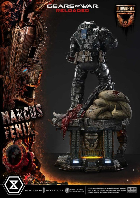 Gears of War: Reloaded Real Elite Masterline Series Statue 1/3 Marcus Fenix Ultimate Version 97 cm 10