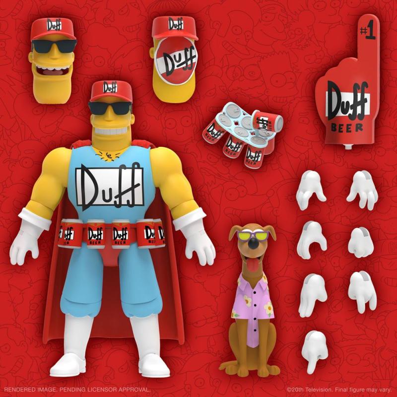 The Simpsons Ultimates Action Figure Duffman 18 cm