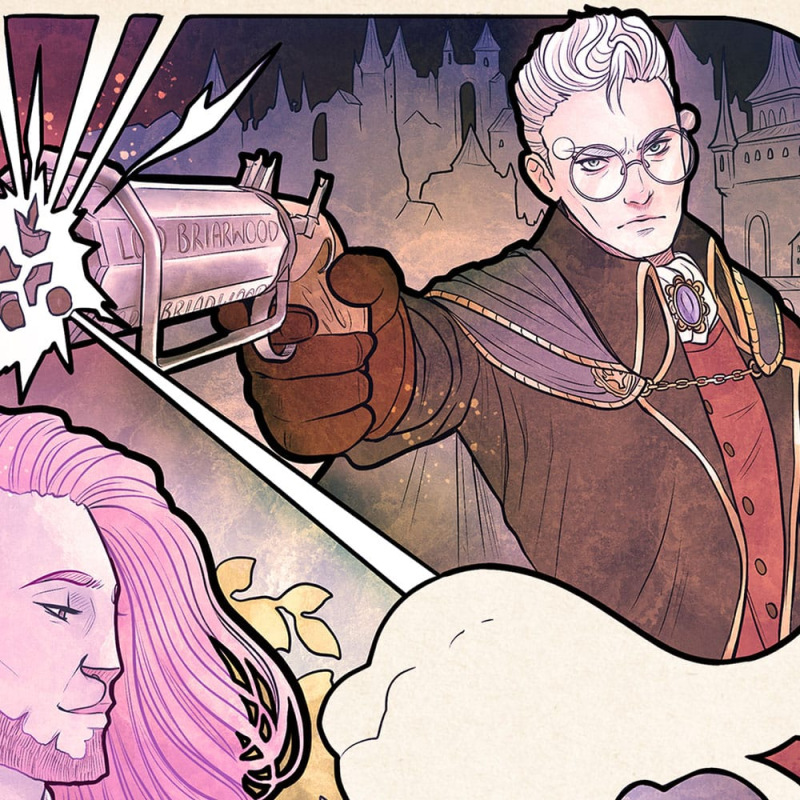 Critical Role Art Print Taliesin Jaffe: 10th Anniversary Art Nouveau Illustrations 46 x 28 cm - unfr 4