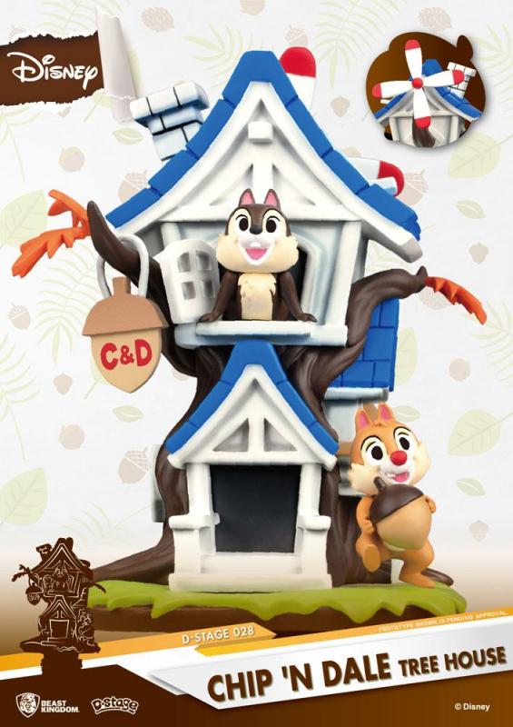 Disney: Chip 'n Dale Tree House 16 cm Summer Series PVC Diorama - Beast Kingdom Toys