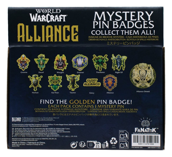 World of Warcraft Alliance Pin Badges Blind Box Display (12) 3