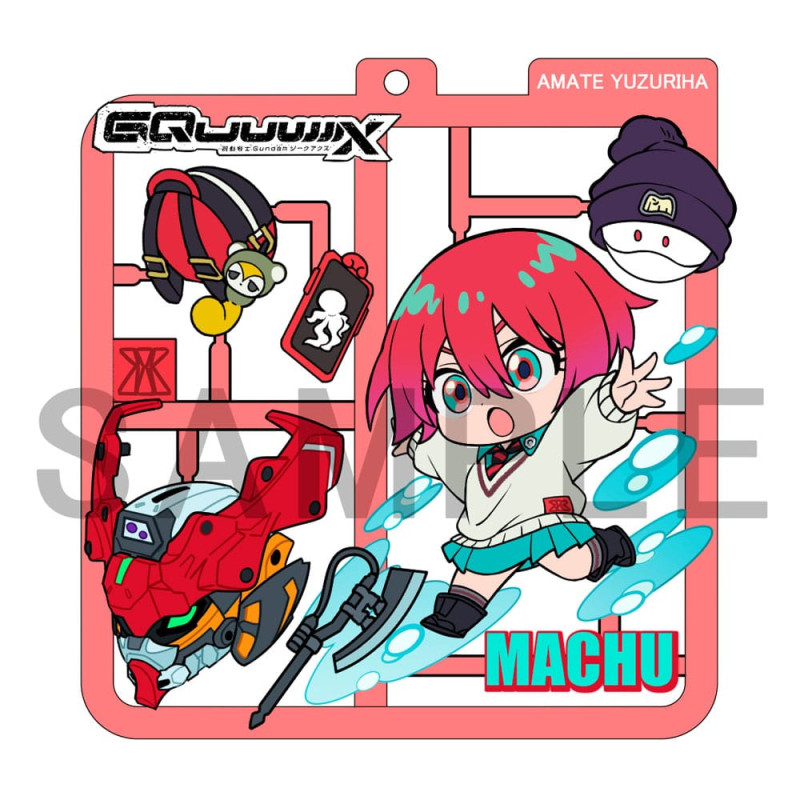 Mobile Suit Gundam GQuuuuuuX Plat Collection Keychain Assortment (4) 1
