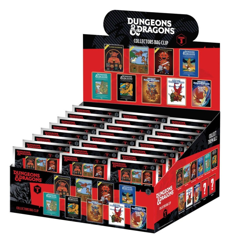 Dungeons & Dragons Classic 3D PVC Bag Clips Series 3 Blind Bag Display (24) 2