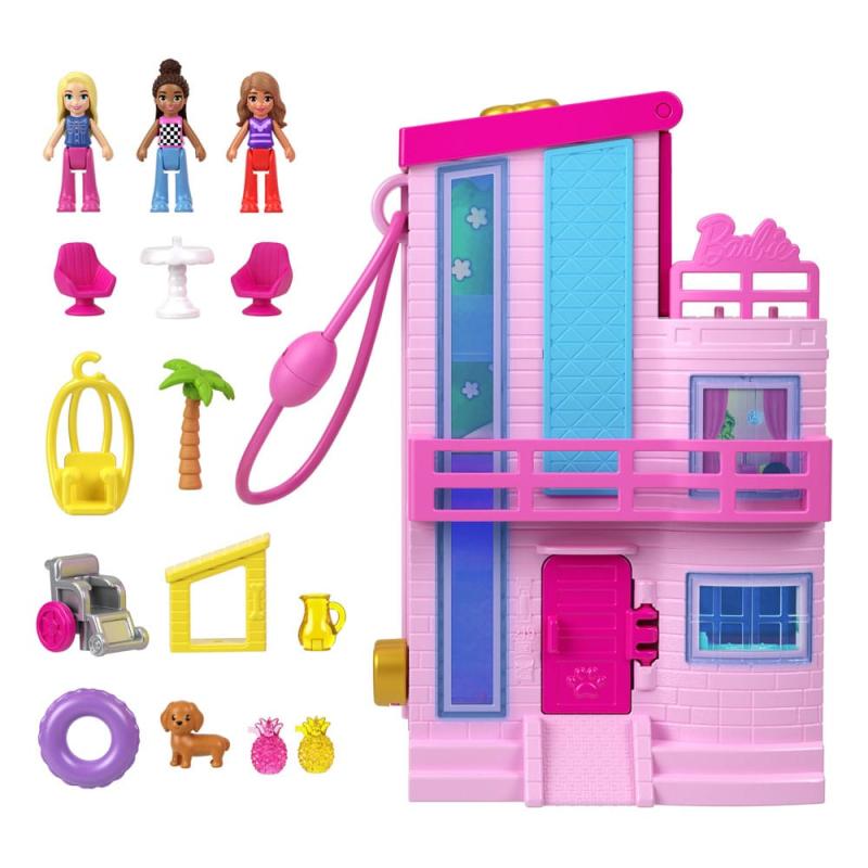 Barbie Polly Pocket Mini Figures & Playset Dollhouse