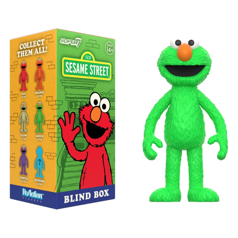 Sesame Street ReAction Action Figures 10 cmWave 04 Elmo Blind Box Display (12) 5