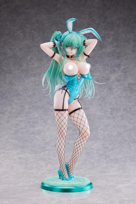 Original Character PVC Statue 1/4 Green Twin Tail Bunny-chan Fishnet Tights Ver. 43 cm