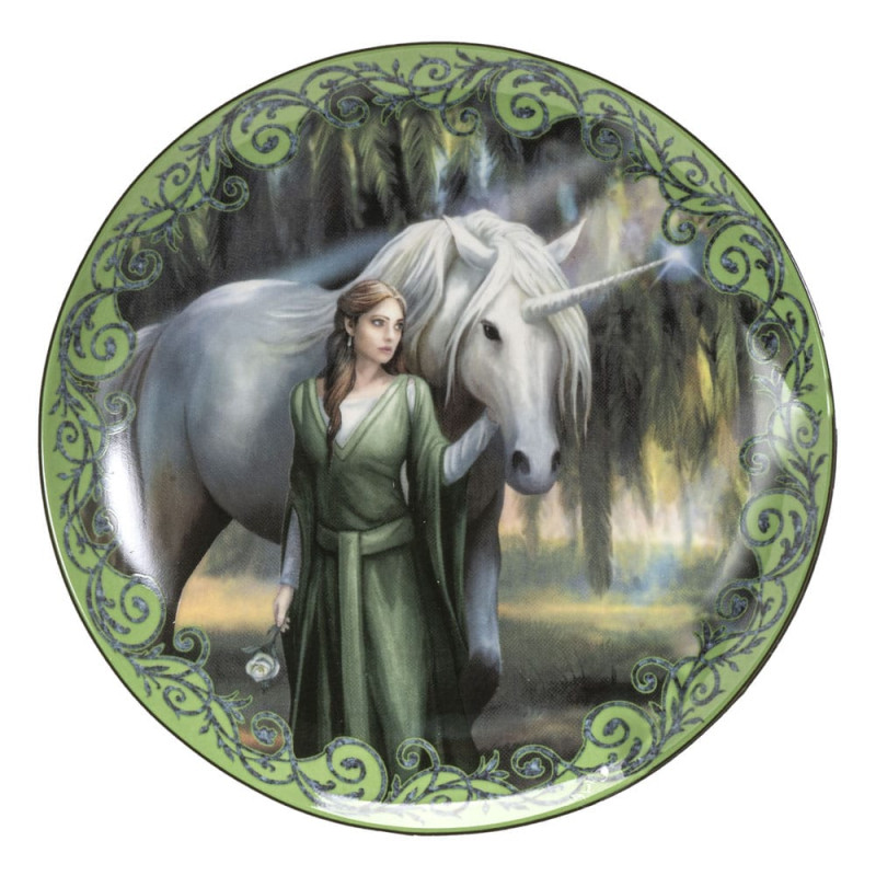 Anne Stokes Plates 4-Pack Unicorn and Maiden 2