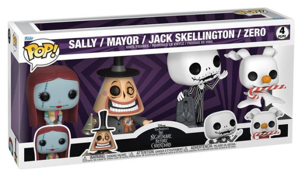 The Nightmare Before Christmas POP! Disney Vinyl Figures 4-Pack Black Friday Bundle 9 cm 1