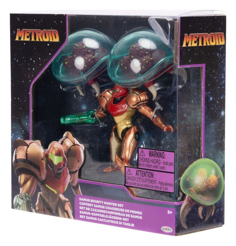 World of Nintendo Metroid Mini Figure 3-Pack Samus Bounty Hunter 6 cm 1