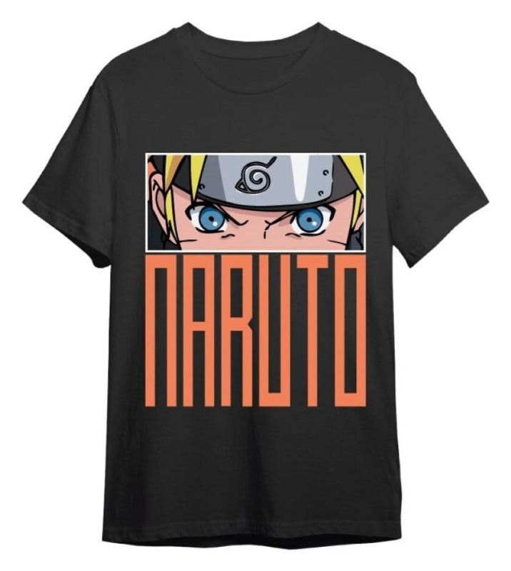 Naruto T-Shirt Naruto Eyes Black Size L 1