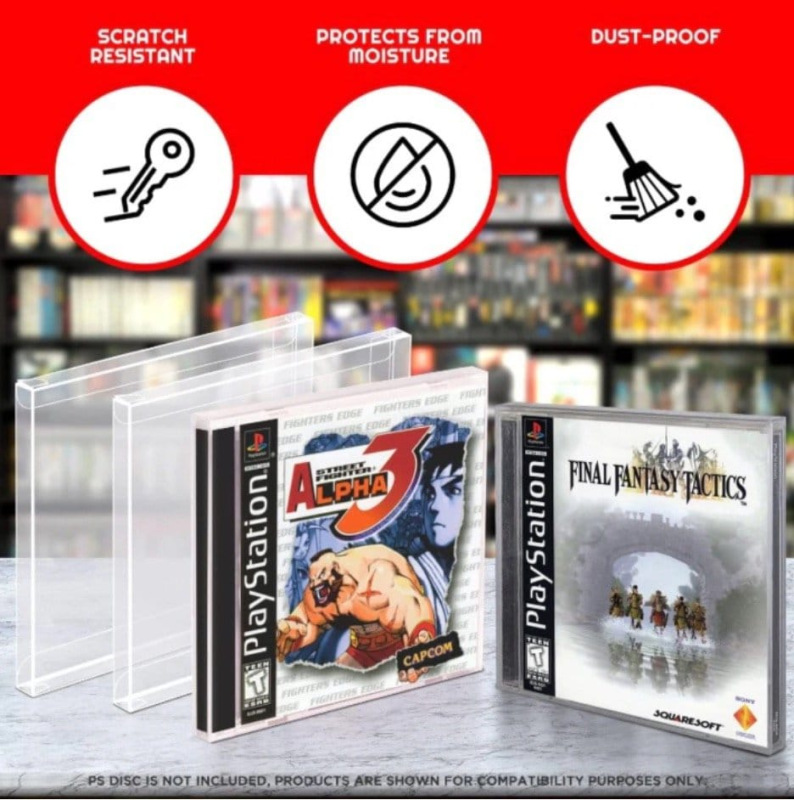 PET Protectors 25-Pack for PS1/Single CD/Dreamcast (Jewel Case) Games 3