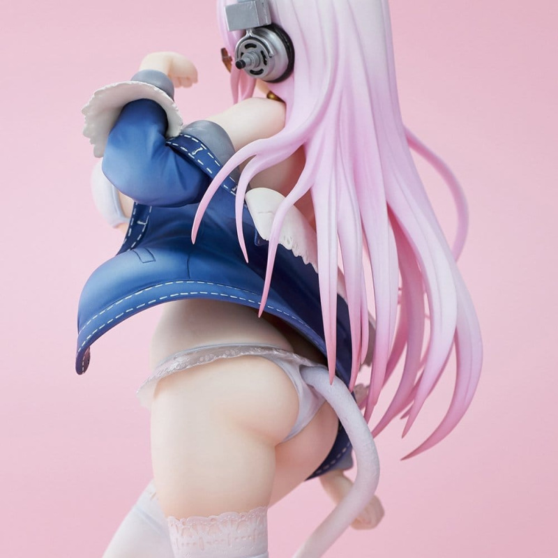 Super Sonico PVC Figure White Cat Ver. (Reissue) 27 cm 8