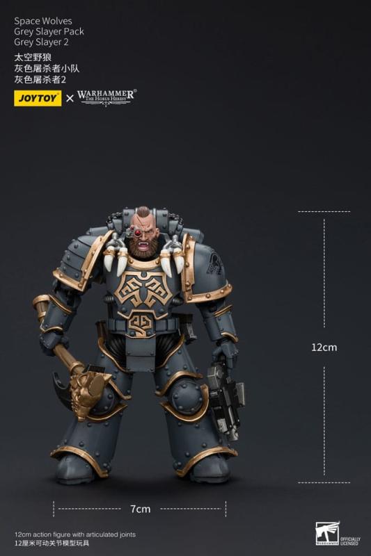 Warhammer The Horus Heresy Action Figure 1/18 Space Wolves Grey Slayer Pack Grey Slayer 2 12 cm