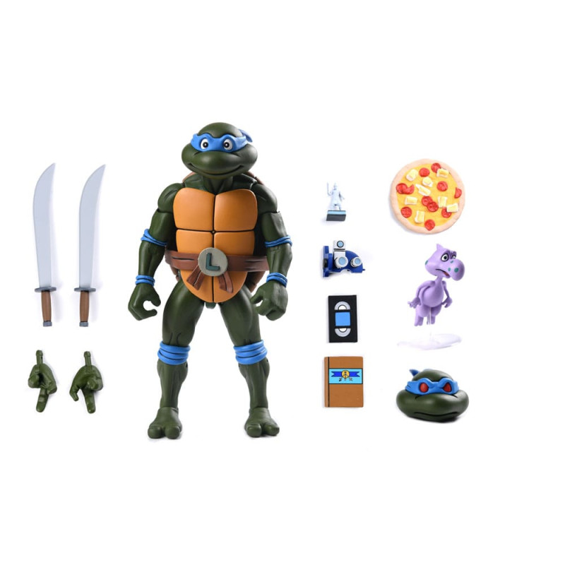 Teenage Mutant Ninja Turtles (Cartoon) Action Figure Ultimate Leonardo VHS 18 cm 7