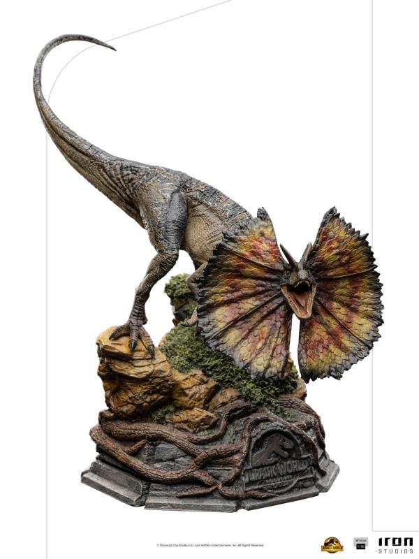Jurassic World Dominion: Dilophosaurus 1/10 Art Scale Statue - Iron Studios