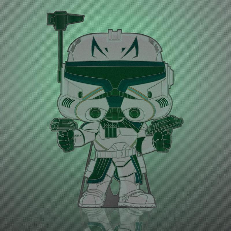 Star Wars Clone Wars Loungefly POP! Enamel Pin Captain Rex (Glow-in-the-Dark) 10 cm