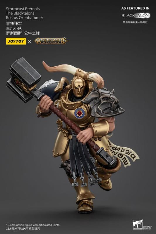 Warhammer Age of Sigmar Actionfigur Stormcast Eternals The Blacktalons Rostus Oxen hammer 20 cm 4