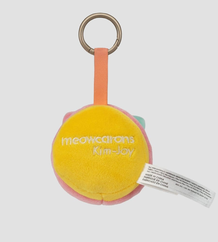 Meowcaron Plush Bag Charm Scared 7 cm 1