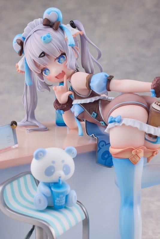 Original Character Statue 1/6 Blue Panda Coffee by Henriita 19 cm