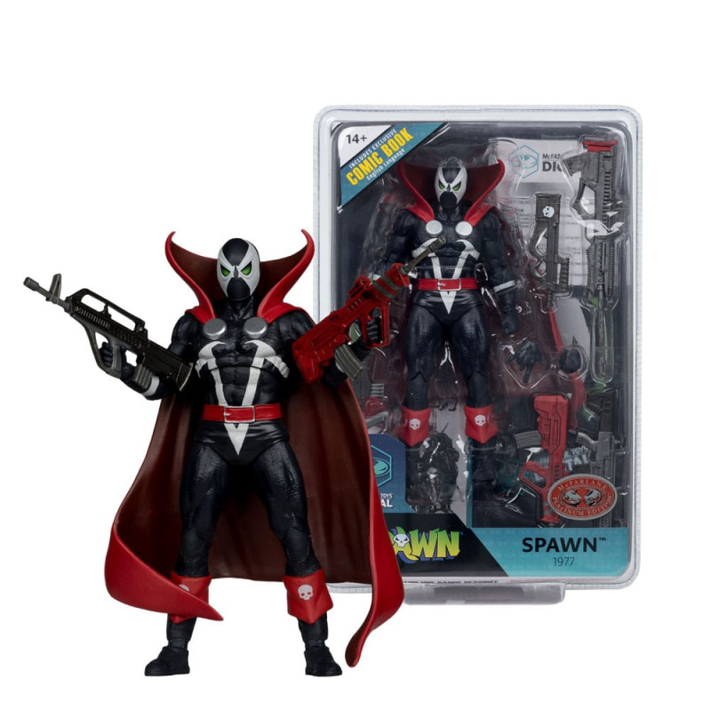 Spawn Page Punchers Action Figure Spawn 1977 Red and Black (Chase) Red Platinum Edition 18 cm 6
