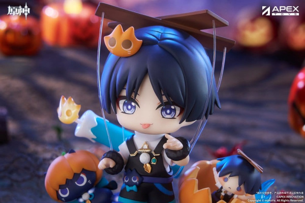 Genshin Impact You Ye Qi Xiang Series Chibi Chara PVC Statue Wanderer 10 cm 4