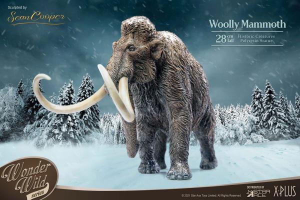 Historic Creatures: The Woolly Mammoth 28 cm The Wonder Wild Series Statue - X-Plus