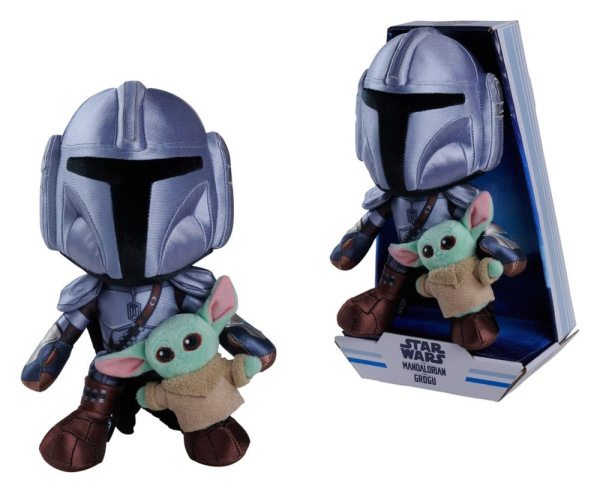 Star Wars Mandalorian Plush Figure Mandalorian & Mini Grogu 25 cm 2