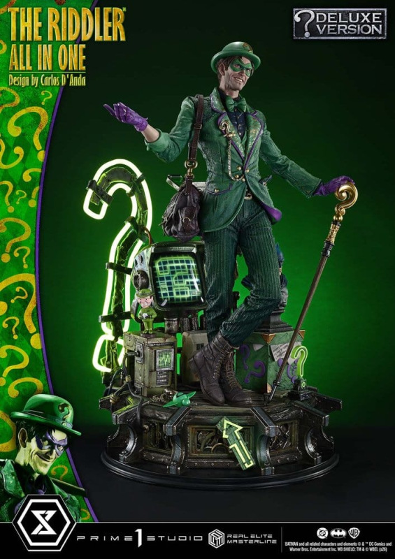 DC Comics Real Elite Masterline Series Statue 1/3 The Riddler All In One (Design by Carlos D'Anda) D 14