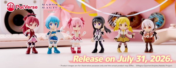 Puella Magi Madoka Magica PalVerse Collection PVC Figures Box Ver. 9 cm Assortment (6) 9
