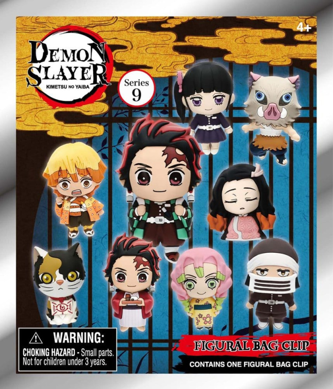 Demon Slayer: Kimetsu no Yaiba 3D PVC Bag Clips Series 9 Blind Bag Display (24) 2