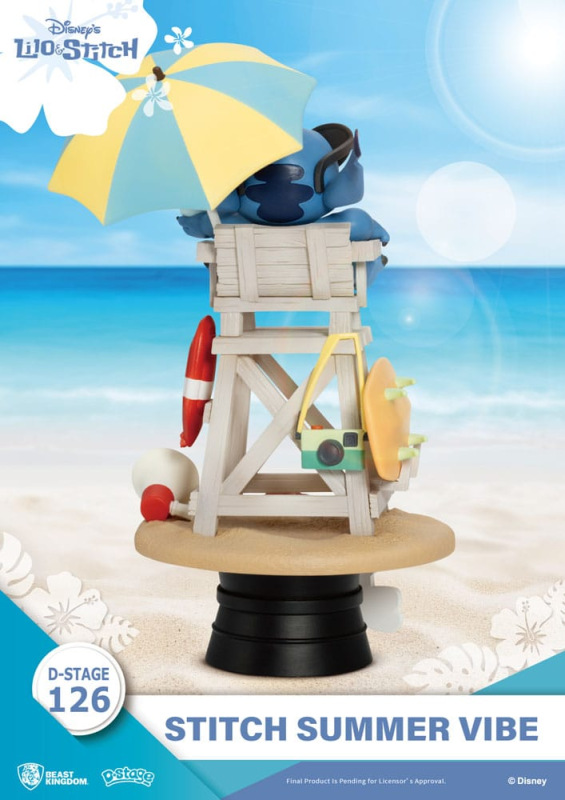 Disney D-Stage PVC Diorama Stitch Summer Vibe 16 cm 3