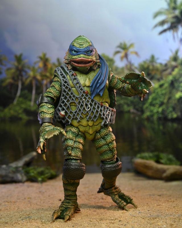 Universal Monsters x Teenage Mutant Ninja Turtles Scale Action Figure Leonardo as the Creature 18 cm 5