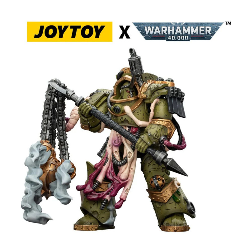 Warhammer 40,000 Action Figure Death Guard Blightlord Terminator 2 with Flail of Corruption 14 cm 4