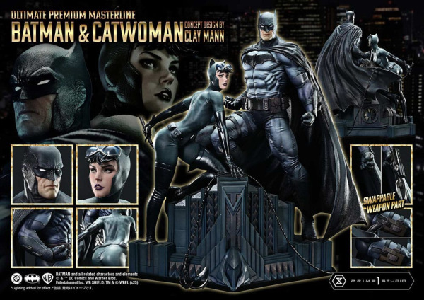 DC Comics Ultimate Premium Masterline Series Statue 1/4 Batman & Catwoman (Concept Design by Clay Ma 4