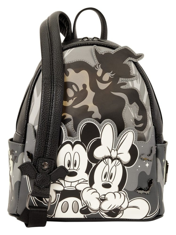 Mickey & Minnie by Loungefly Mini Backpack Ghost Light Up Glow 4