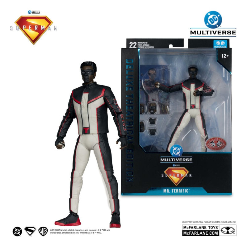 Superman (2025) DC Multiverse Deluxe Theatrical Edition Action Figure Mr. Terrific (Red Platinum Edi 3