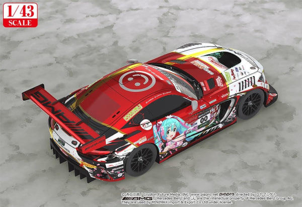 Hatsune Miku GT Project Vehicle 1/43 Mercedes-AMG Team Good Smile 2019 Suzuka 10Hours Ver. 11 cm 2