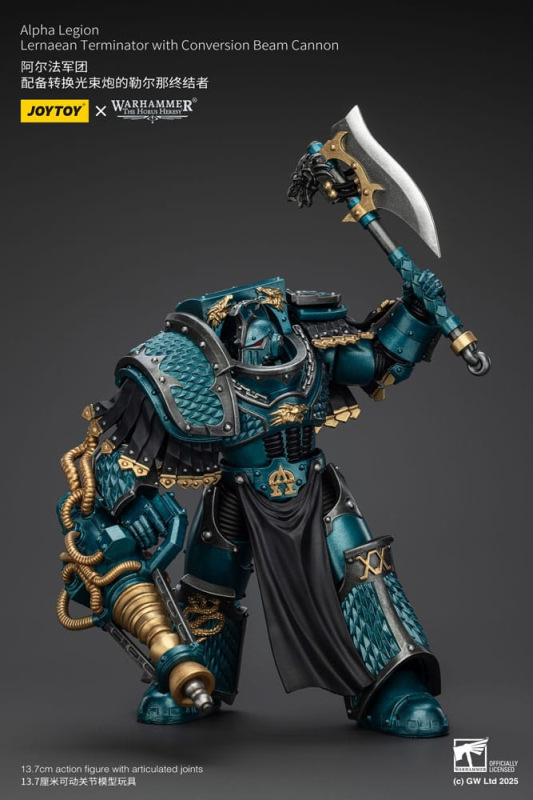 Warhammer The Horus Heresy Action Figure Alpha Legion Lernaean Terminator with Conversion Beam Canno 7
