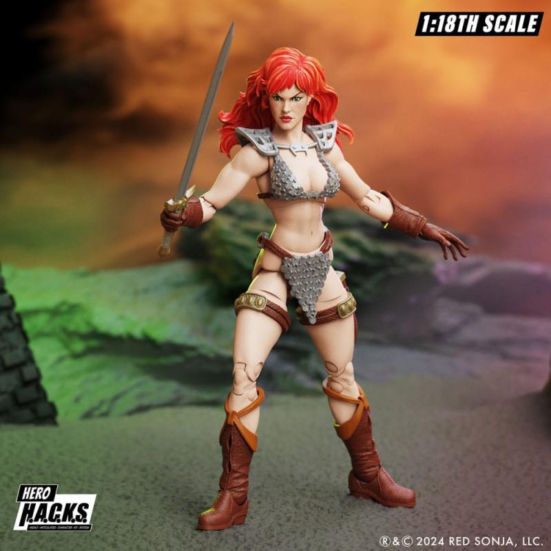 Flash Gordon Hero H.A.C.K.S. Action Figure Red Sonja