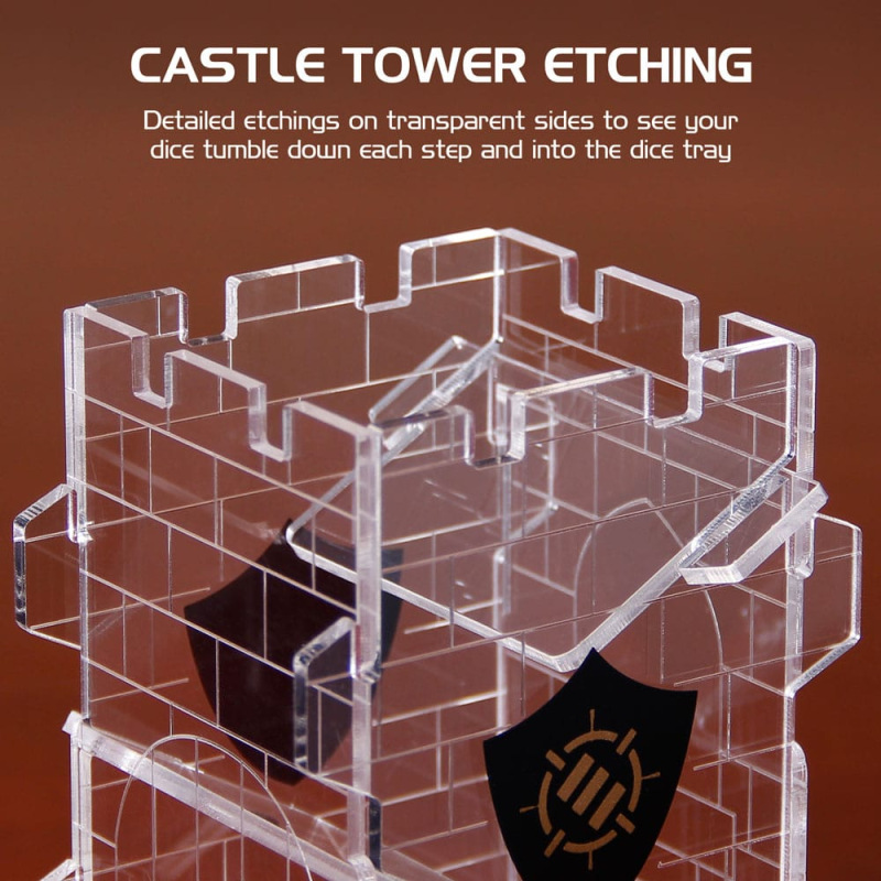 Enhance Tabletop Series Dice Tower Clear 3