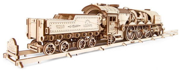 Ugears 3D Wooden Puzzle V-Express Steam Train with Tender 9