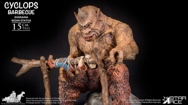 Ray Harryhausen Diorama 1/8 Cyclops Barbecue Scene 17 cm 5
