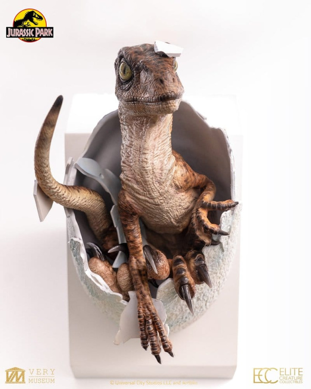 Jurassic Park Replica Bust Velociraptor Hatching Egg 24 cm 10