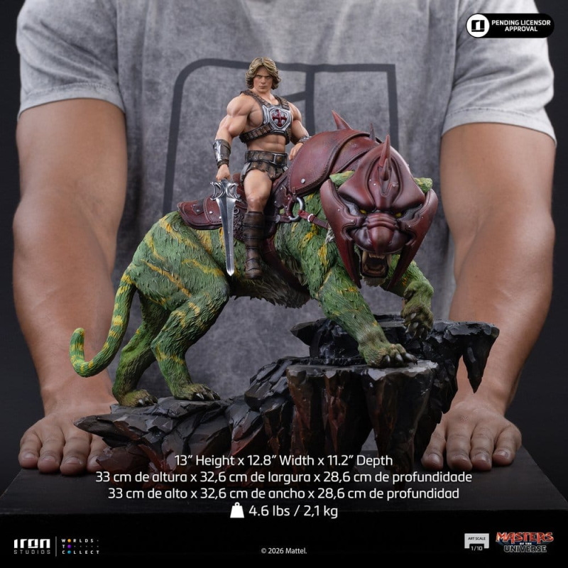 Masters of the Universe Art Scale Statue 1/10 He-Man and Battle Cat 33 cm 5