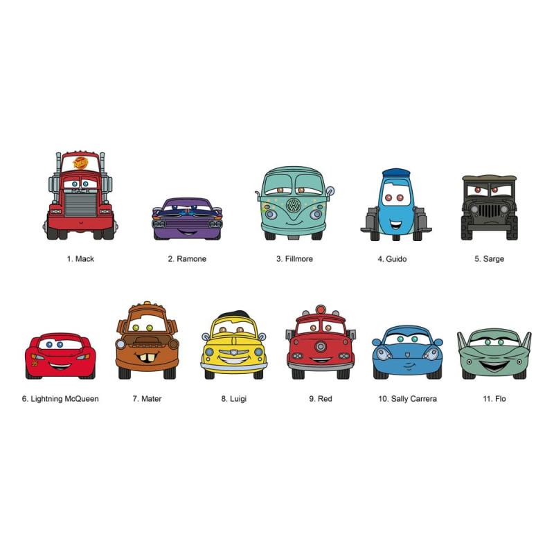 Cars 3D PVC Bag Clips Series 1 Display (24)